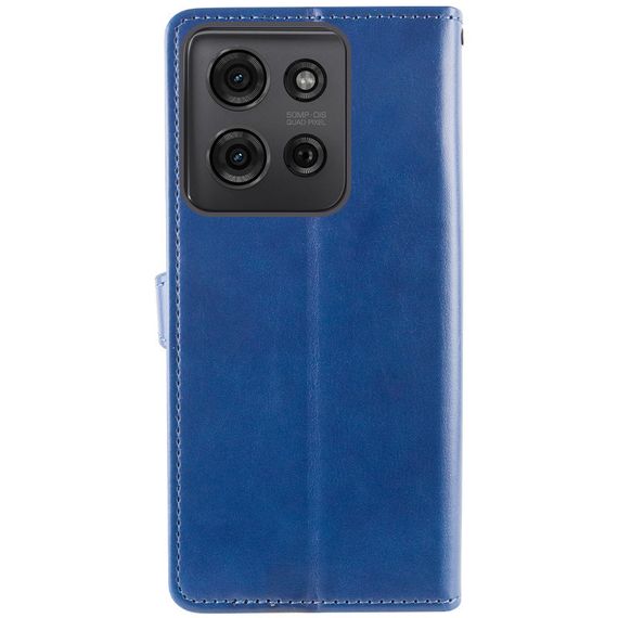 Шкіряний чохол-книжка GETMAN Gallant (PU) для Motorola Moto G75 5G Синій | Зображення 5