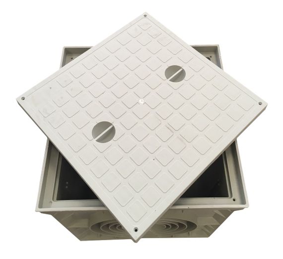 Колодязь кабельний пластиковий ККп-4 з кришкою 400х400х400мм Ny95505630