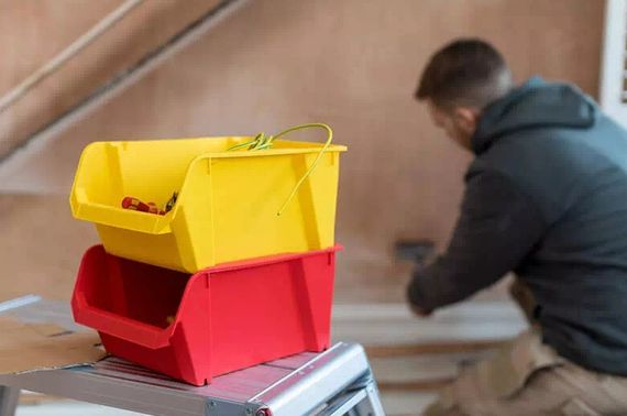 Лоток сортувальний Stanley 340 x 226 x 155 мм Червоний (STST82742-1) | Зображення 1