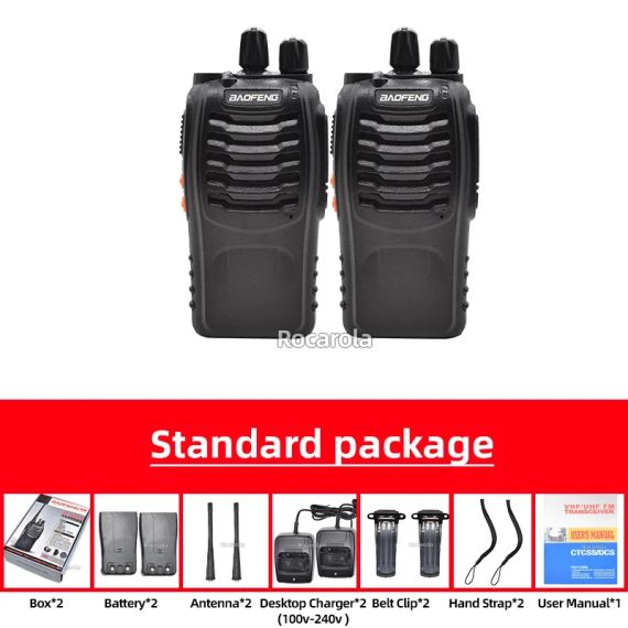 Радиостанции 2 шт. BF888 Baofeng Walkie Talkie дальний радиус действия | Зображення 2