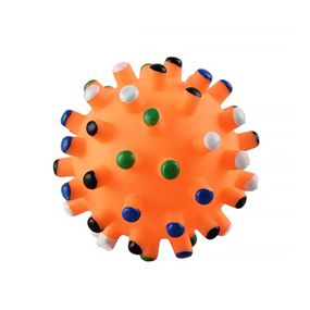 Игрушка мяч для собак Taotaopets 6,5см 065529 Orange с пищалкой