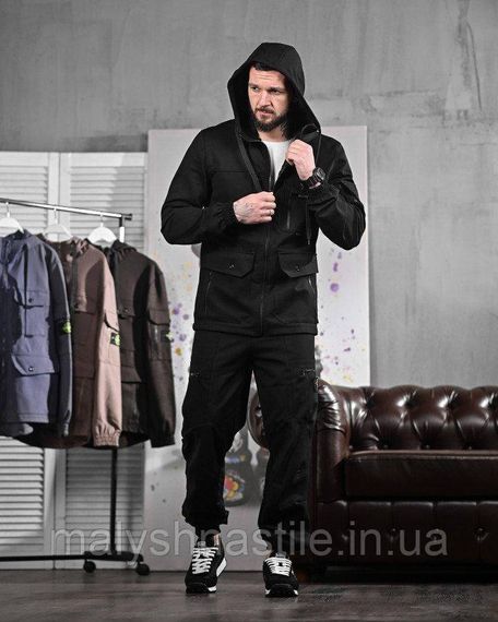 Мужской спортивный костюм Stone black ДЛ6300 | Зображення 3