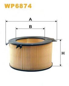 Фільтр салону VW T4 WP6874K1037 (вир-во WIX-FILTERS) WIX FILTERS WP6874 на VW TRANSPORTER / CARAVELLE Mk IV автобус (70XB, 70XC, 7DB, 7DW)