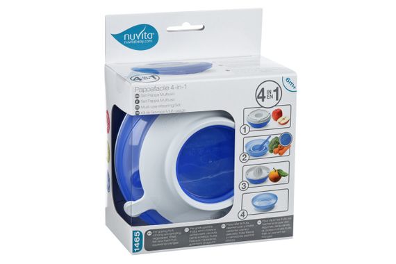 Тарелка малыша Nuvita 4в1 6м+ Синяя NV1465Blue (NV1465Blue) | Зображення 3