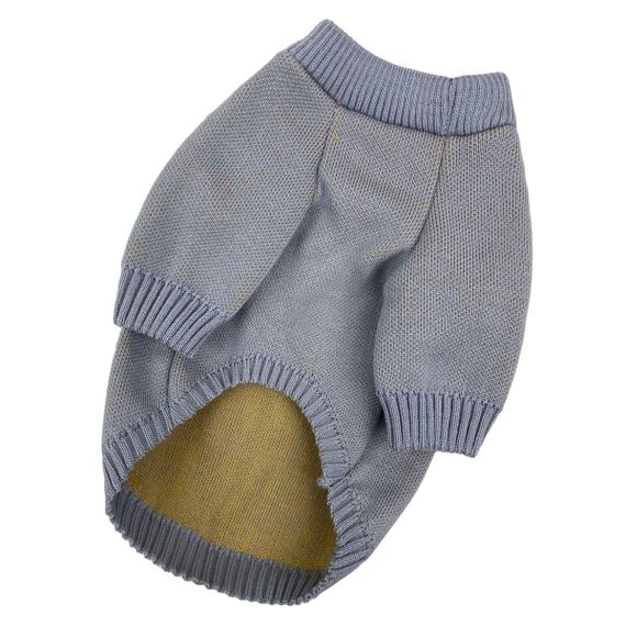 Светр в'язаний Україна сірий із жовтим Y-279 | Зображення 2