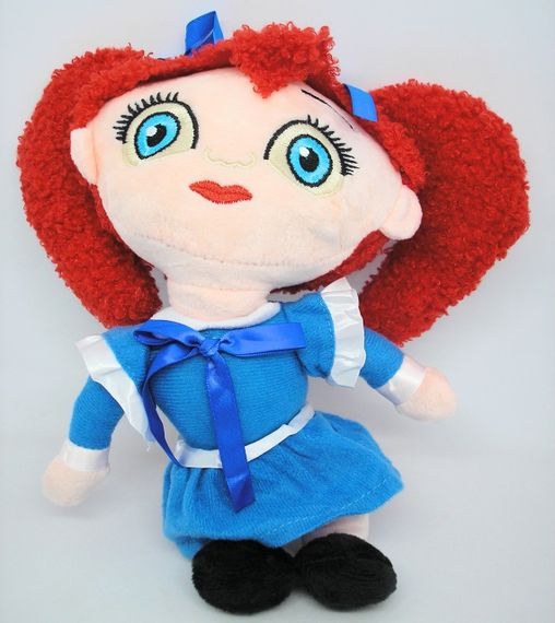 Поппі м'яка іграшка дівчинка з червоним волоссям в синій сукні Poppy playtime | Зображення 3