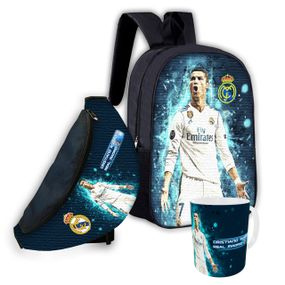 Набір дитячий Футбол Кріштіану Роналду рюкзак 36х27см сумка-бананка, кружка з принтом для хлопчика (01612)