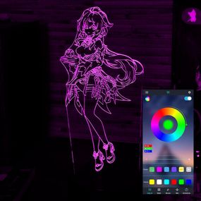 Акриловий світильник-нічник керування з телефона Гань Юй (Ganyu) tty-n000659