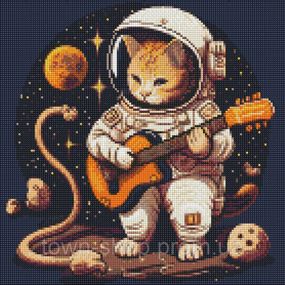 Алмазная мозаика "Космические мелодии" ©pravda.dmtr Идейка AMO7512 40х40 см