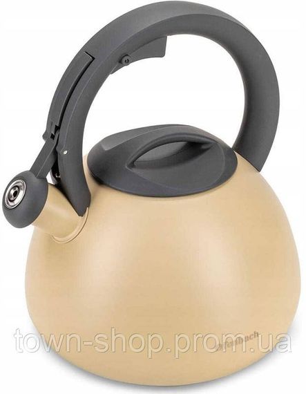 Чайник Ofenbach Beg 2.7л нержавеющая сталь, со свистком, бежевый матовый NB-100322