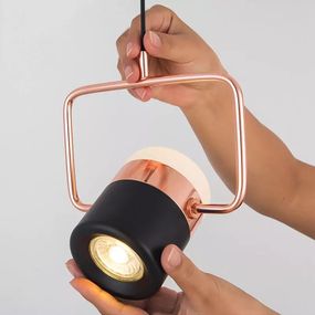 Люстра світлодіодна підвісна LED світильник для квартири на стелю лед 26150 Золото 22-100х19х19 см.