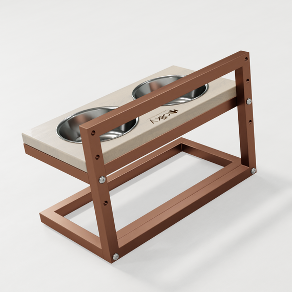 Миски на регулируемой подставке для маленьких собак Hollky Flex S (2 × 0.450 л) FS-422523-GLWH | Зображення 5