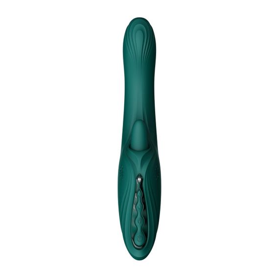 Смарт-вибратор Zalo Ares Turquoise Green, подогрев, 3 мотора, язычок для клитора, стимуляция точки G sexstyle | Зображення 1