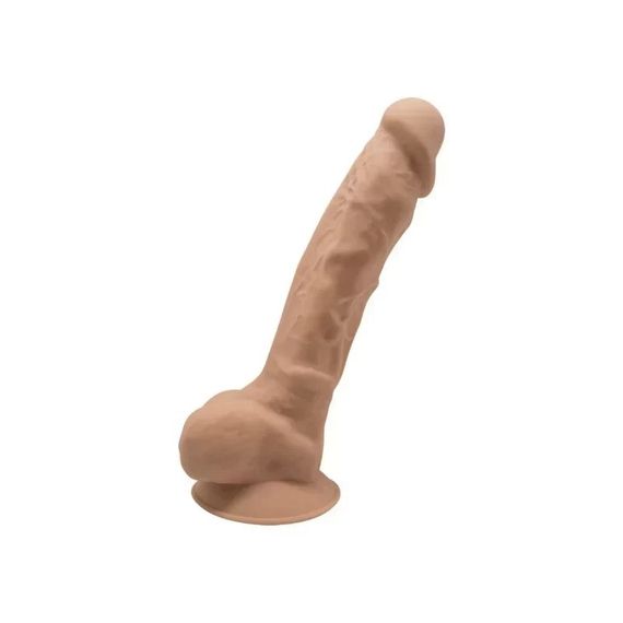 Фалоімітатор термореактивний з присоскою SilexD Model 1 бежевий sexstyle | Зображення 1