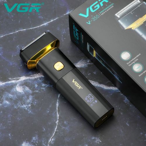 Электробритва VGR V-355 шейвер для влажного и сухого бритья, беспроводная электробритва, триммер | Зображення 4