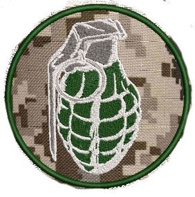 Шеврон граната (Варіант No1) Варіант No8