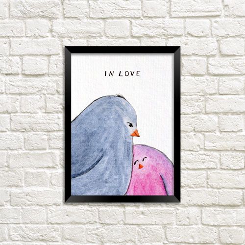 Постер у рамці In love A4 (MT4_19L023)