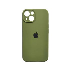 Чохол накладка Silicone Case Full Camera Protection для iPhone 14- army green