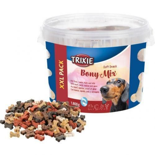 Лакомство Trixie Soft Snack Bony Mix XXL для собак ассорти ведро пластик 1800 г | Зображення 2