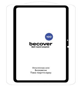 Защитное стекло BeCover 10D для планшета Xiaomi Mi Pad 6 / Mi Pad 6 Pro 11" - Black