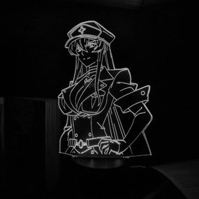 Акриловий світильник-нічник Еsdeath Akame Ga Kill білий tty-n002127