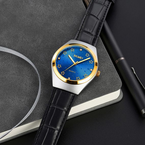 Класичний чоловічий годинник Skmei 2058BU Blue | Зображення 4