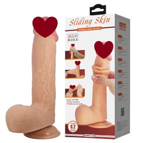 Фаллоимитатор BAILE - Sliding Skin 9,2'' Flesh Suction base TPR sexstyle
