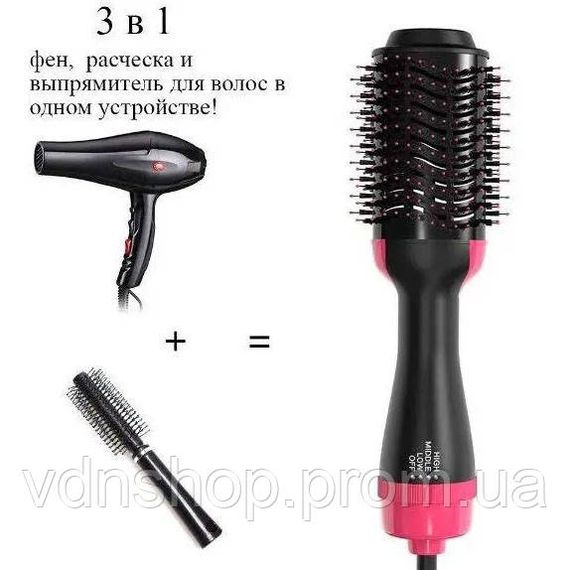 Стайлер для об'єму волосся One, Багатофункціональний стайлер для волосся, Фен-стайлер з насадками GK-60 | Зображення 7