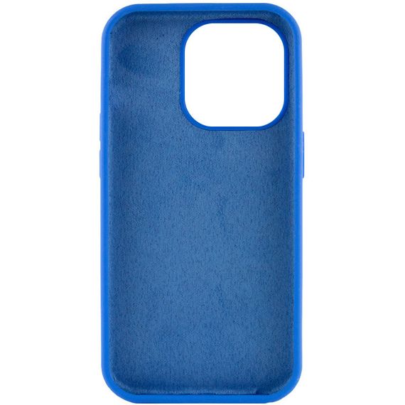 Чехол Silicone Case Full Protective (AA) NO LOGO для Apple iPhone 16 Pro Max (6.9") Синий / Capri Blue | Зображення 3