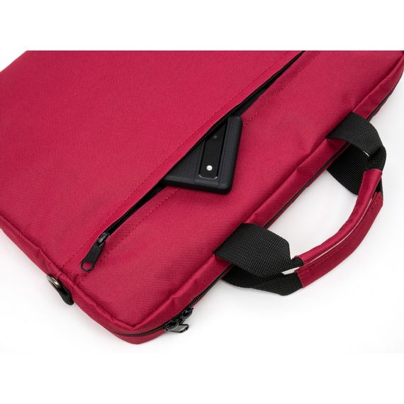 Сумка для ноутбука Vinga 14" NB1402 Burgundy, white print (NB1402UWBY) | Зображення 5