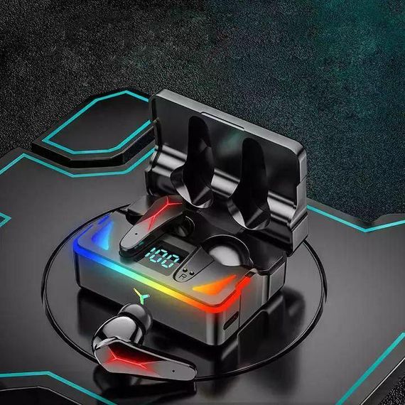 Беспроводные игровые наушники TWS Х7 с микрофоном, зарядным кейсом и LED-подсветкой | Зображення 2