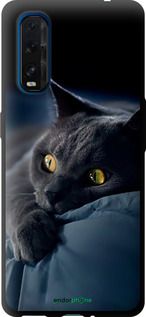 Чохол на Oppo Find X2 Димчастий кіт "825b-1891-2448"