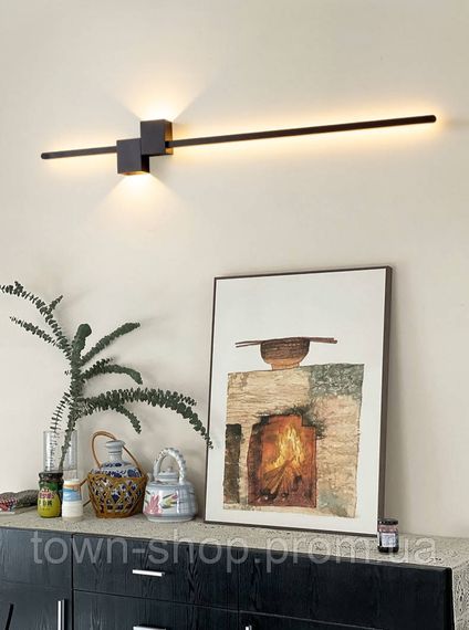 Бра настенное LED WM23/800-bk-k Черный 6х15х80 см.