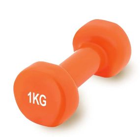 Гантель вінілова PowerPlay 1 кг PP_4103 Помаранчева 1 шт (PP_4103_1kg)