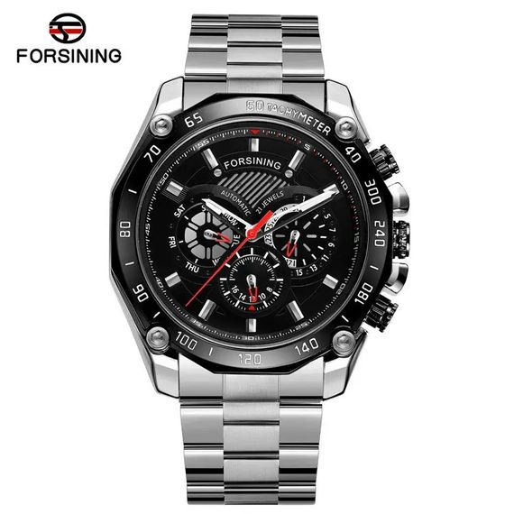 Годинник Fo2rsining 6910 Silver-Black