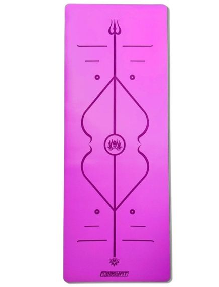 Килимок для йоги професійний EasyFit каучук 5 мм Фіолетовий (EF-1925-V)