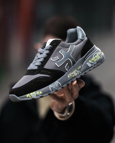 Чоловічі кросівки PREMIATA Mick Black Grey | Зображення 2