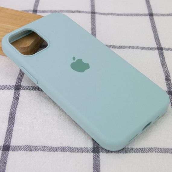 Чохол Silicone Case Full Protective (AA) для Apple iPhone 12 Pro / 12 (6.1") Бірюзовий / Turquoise | Зображення 1