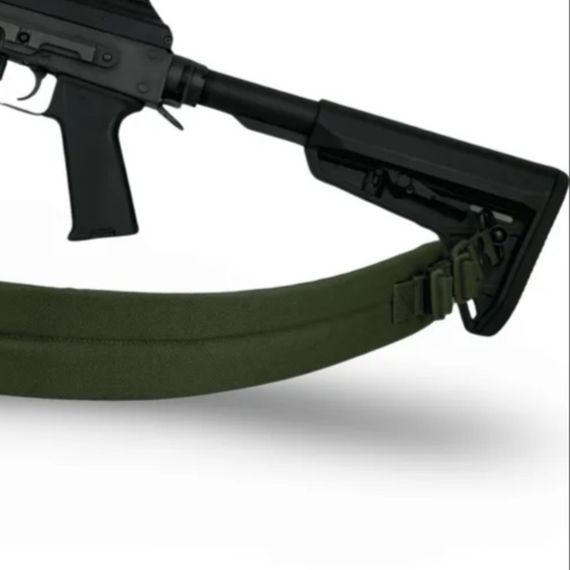 Ремінь двоточковий з широким наплічником  QD антабках для AR/АК олива | Зображення 1