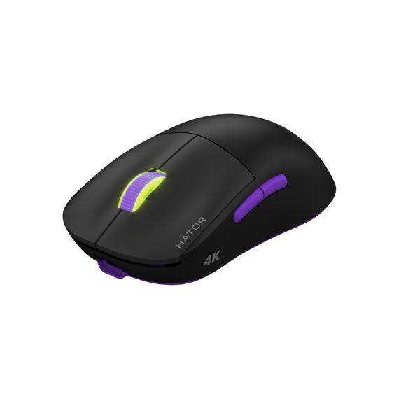Мишка Hator Quasar 2 Ultra 4K Wireless/Bluetooth/USB Black/Lilac (HTM570BL) | Зображення 1