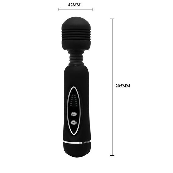 Вібратор зі змінними насадками - Power Wand Massage Kit Black Sex Aura | Зображення 4