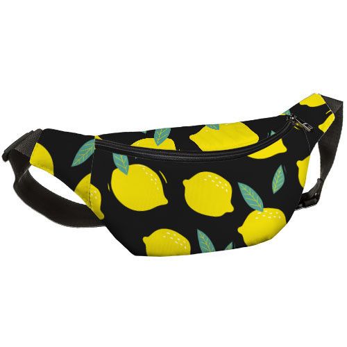 Сумка на пояс бананка Bumbag Лимоны 27x16 см (BB_20J001_BL) | Зображення 2