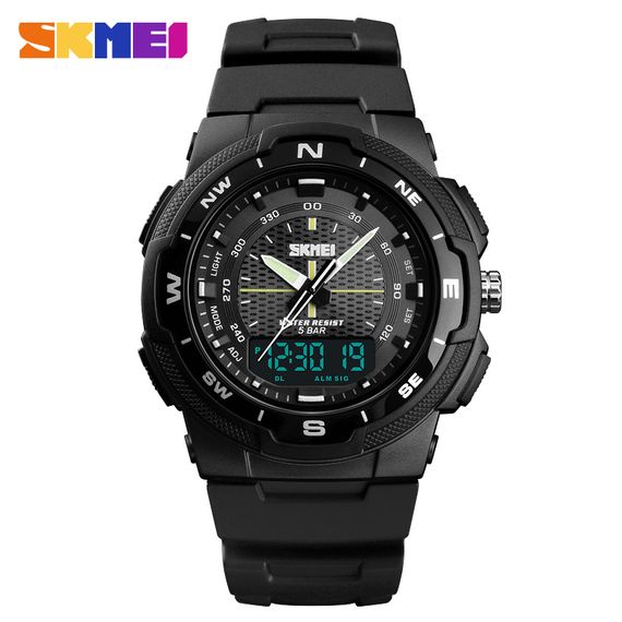Чоловічий годинник Skmei 1454BKBK Black-Black | Зображення 1