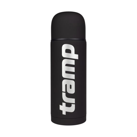 Термос Tramp Soft Touch 1 л чорний, термос трамп туристичний для напоїв
