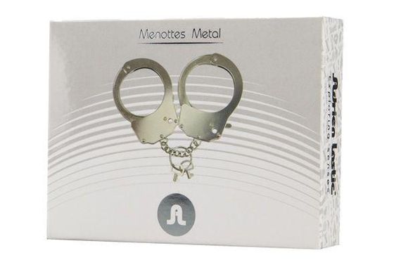 Наручники металеві Adrien Lastic Handcuffs Metallic (поліцейські) Sex Aura | Зображення 1