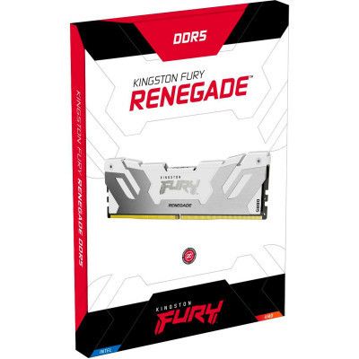 Модуль памяти для компьютера DDR5 16GB 6400 MHz Renegade White/Silver Kingston Fury (ex.HyperX) | Зображення 3