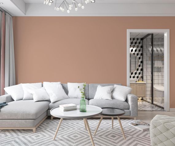 Краска Интерьерная Латексная Skyline 2030-Y60R Румяный 1л | Зображення 2