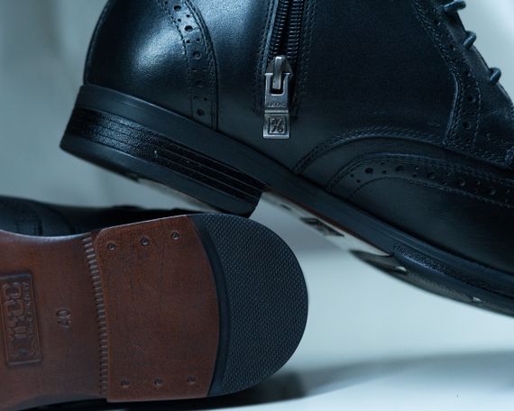 Черевики чоловічі зимові Ікос чорні 43 44 45 розмір | Зображення 3