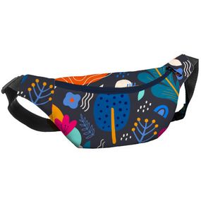 Сумка на пояс бананка Bumbag Деревья и цветы 27x16 см (BB_22S018_TSI)
