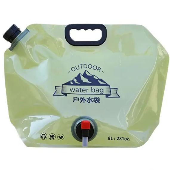 Канистра-пакет для питьевой воды с краном 8 (л) LU-031